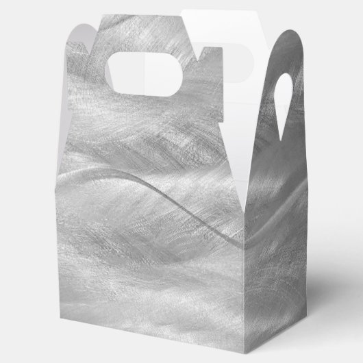 Geborsteld metaal Abstract Bedankdoosjes (Geopend)