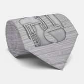 geborsteld metaal-achtig chemie stropdas (Opgerold)