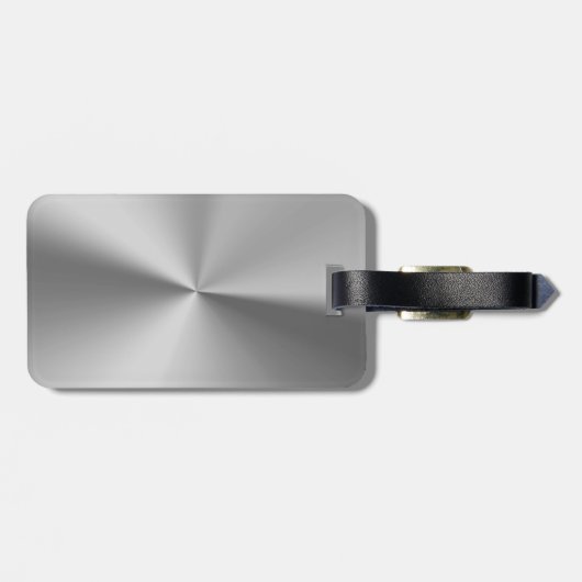 geborsteld metaal bagagelabel (Achterkant horizontaal)