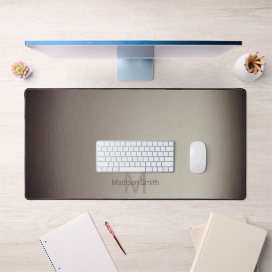 Geborsteld metaal bruin elegant modern ontwerp Mon Bureaumat (Kantoor 1)