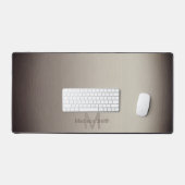 Geborsteld metaal bruin elegant modern ontwerp Mon Bureaumat (Keyboard & Muis)