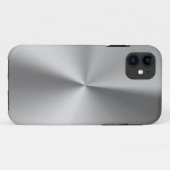 geborsteld metaal Case-Mate iPhone case (Achterkant (horizontaal))