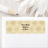 Geborsteld metaal - Gouden achtergrond Etiket (Insitu)