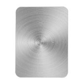 Geborsteld metaal look magneet (Verticaal)