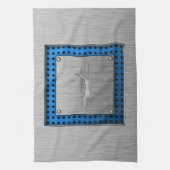 Geborsteld Metaal-look Vliegtuig Theedoek (Verticaal)