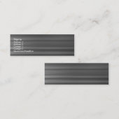 geborsteld metaal mini visitekaartje (Voorkant / Achterkant)