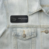 geborsteld metaal naamplaatje (In situ)