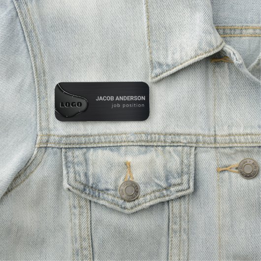 geborsteld metaal naamplaatje (In situ)