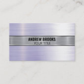 geborsteld metaal | QR Business Visitekaartje (Voorkant)