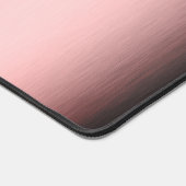 Geborsteld metaal roos modern ontwerp Monogram Bureaumat (Hoek)