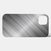 geborsteld metaal textuur Case-Mate iPhone case (Achterkant (horizontaal))