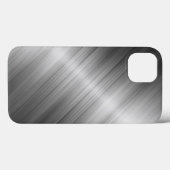 geborsteld metaal textuur Case-Mate iPhone case (Achterkant (horizontaal))