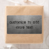geborsteld metaal textuur etiket (Insitu)