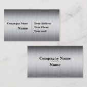 geborsteld metaal visitekaartje (Voorkant / Achterkant)