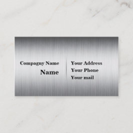 geborsteld metaal visitekaartje