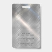 Geborsteld Metaal Zakelijk Badge (Achterkant)