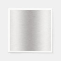 Geborsteld Metaal Zilver Shine Papier Servet