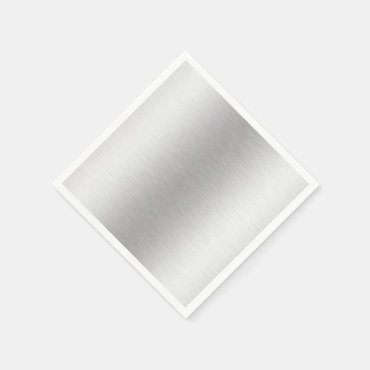 Geborsteld Metaal Zilver Shine Papier Servet (Hoek)