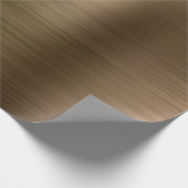 geborsteld metaalgoud cadeaupapier (Hoek)