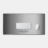 Geborsteld metaalgrijs elegant modern ontwerp Mono Bureaumat (Keyboard & Muis)