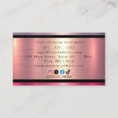 Geborsteld Metal Gold Banding ID801 Visitekaartje (Achterkant)