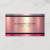 Geborsteld Metal Gold Banding ID801 Visitekaartje (Voorkant)