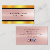 Geborsteld Metal Gold Banding ID801 Visitekaartje (Voorkant / Achterkant)