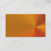 geborsteld Oranje metalen Visitekaartjes (Voorkant)