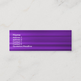 geborsteld Paars metaal Mini Visitekaartje