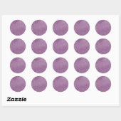 Geborsteld Paarse achtergrond Ronde Sticker (Vel)