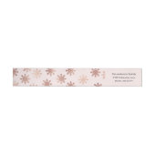 Geborsteld Peace Roos Gold Holiday Wrap Labels (Individueel)