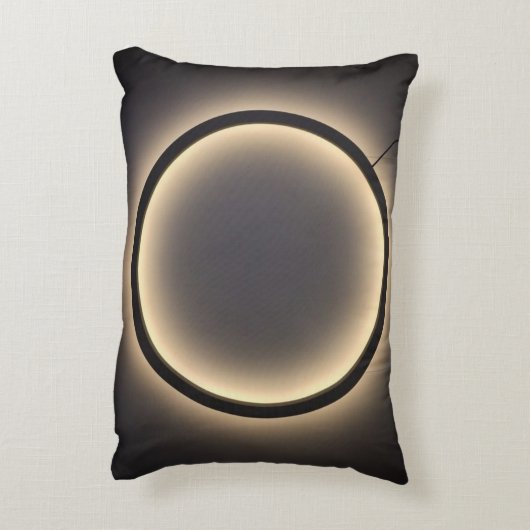 Geborsteld polyester accent kussen (Achterkant (Verticaal))