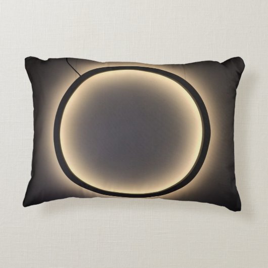 Geborsteld polyester accent kussen (Achterkant)