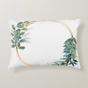 Geborsteld polyester accent kussen