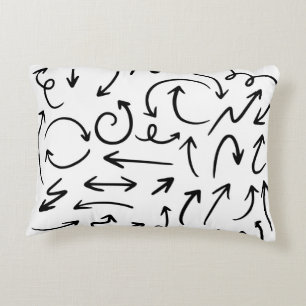 Geborsteld polyester accent kussen