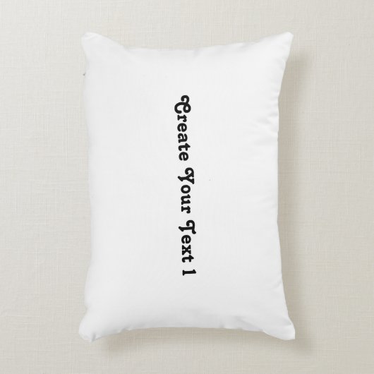 Geborsteld Polyester Maak Uw Tekst Naam Gedrukt Accent Kussen (Voorkant(Verticaal))