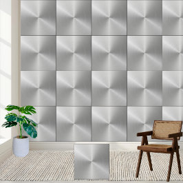 Geborsteld Roestvrijstalen textuur Keramische Tege Tegeltje