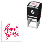 Geborsteld Rood Van Santa Stempel | Kerstcadeau (In situ)