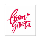Geborsteld Rood Van Santa Stempel | Kerstcadeau (Design)