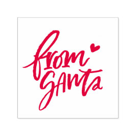 Geborsteld Rood Van Santa Stempel | Kerstcadeau