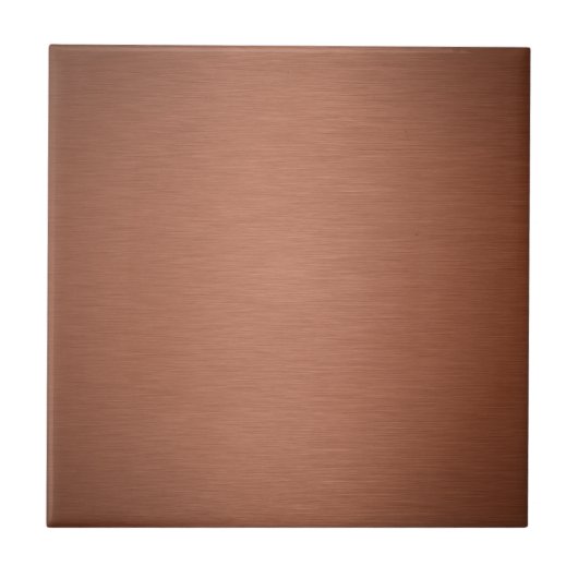 Geborsteld Rose Goud Metaal Tegeltje (Voorkant)