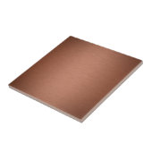 Geborsteld Rose Goud Metaal Tegeltje (Zijkant)