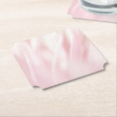Geborsteld Roze Papier Onderzetter (Gekanteld)