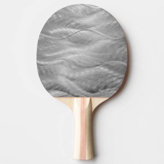 Geborsteld RVS Abstract Tafeltennisbatje (Voorkant)