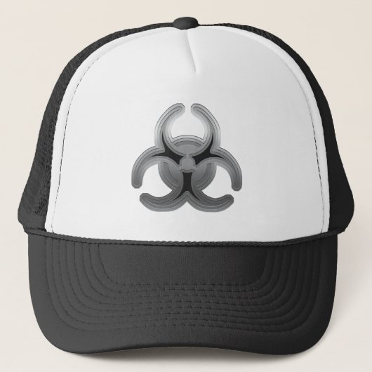 Geborsteld staal Biohazard Trucker Pet (Voorkant)