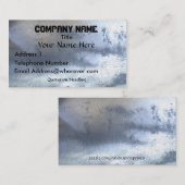 GEBORSTELD STAAL Metallic-effect Visitekaartje (Voorkant / Achterkant)