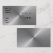 geborsteld staal visitekaartje (Voorkant / Achterkant)