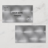 geborsteld staal visitekaartje (Voorkant / Achterkant)