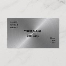 geborsteld staal visitekaartje