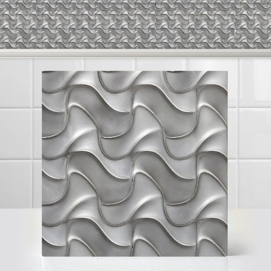 Geborsteld Titanium Vergrendeld Gaas Gebogen Golve Tegeltje